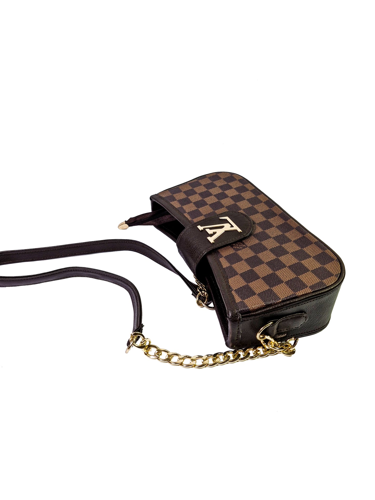 "Luxury Brown Hand Carry – LV Inspired Statement Bag for Modern Women"