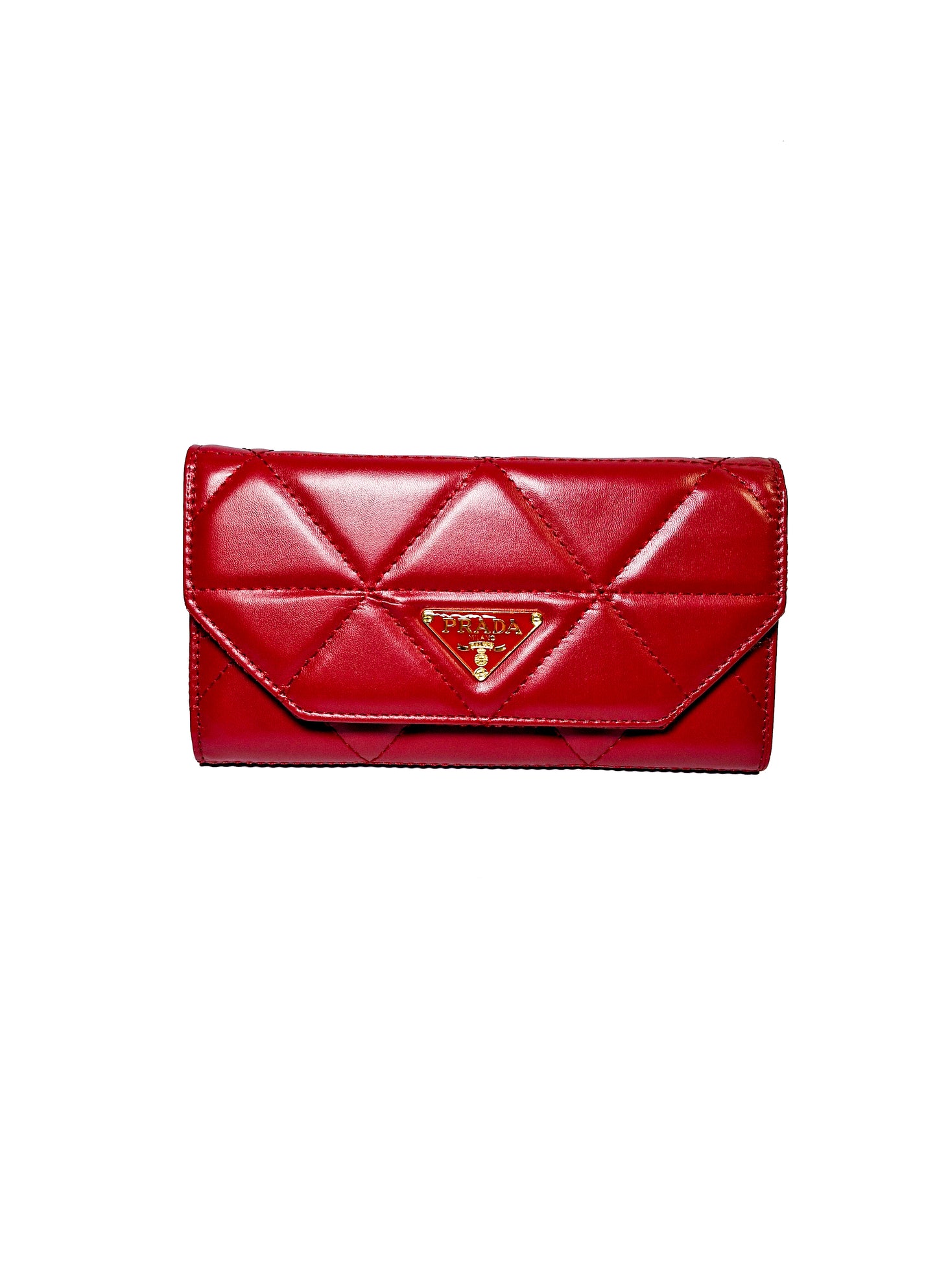 Prada Inspired Red Wallet – Bold & Elegant Design for Everyday Luxury
