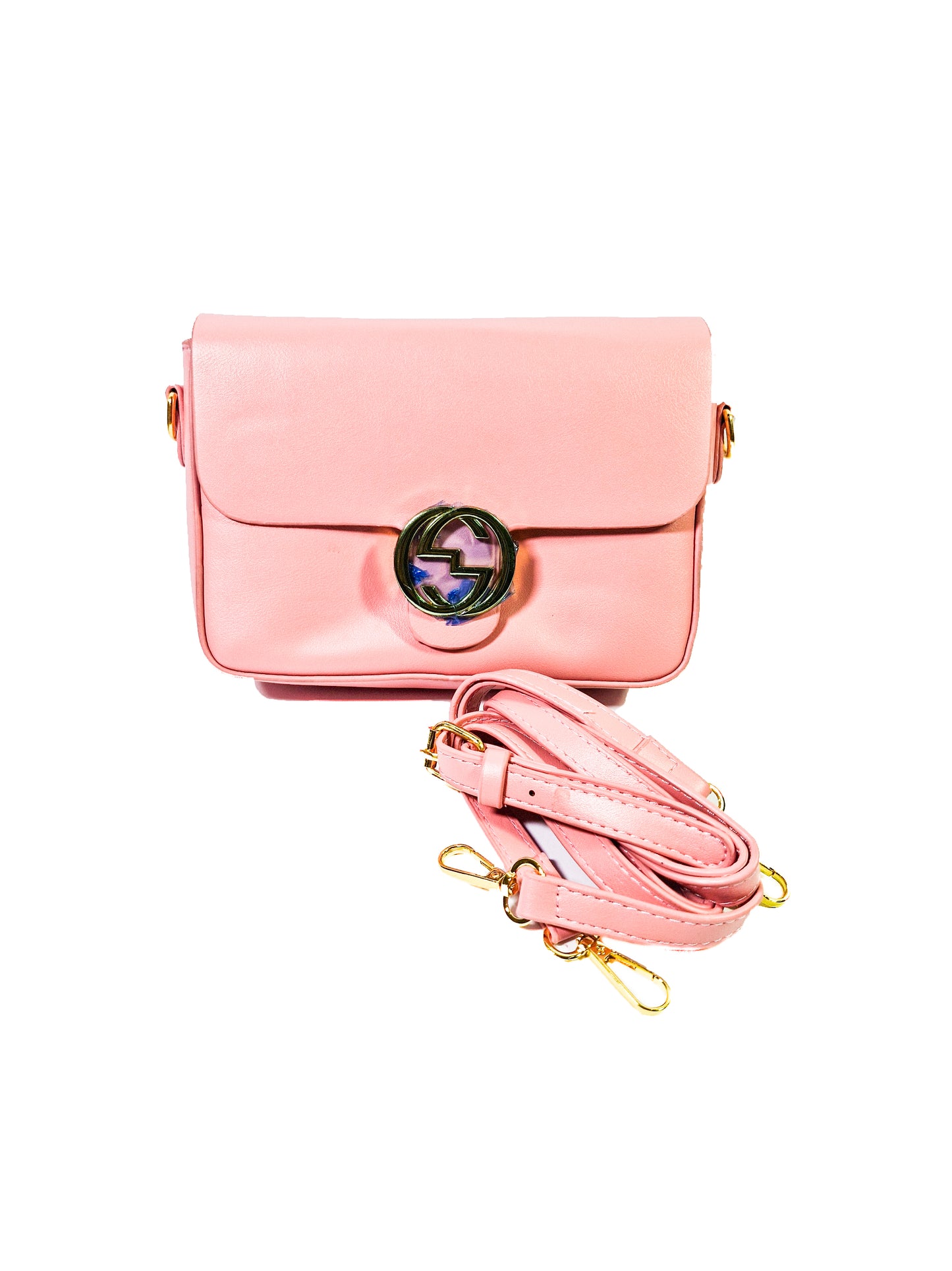 Luxury Pink Crossbody – Gucci Inspired Elegance in a Soft Shade