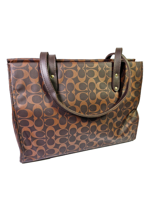 Luxury Brown Gucci Style Coach Bag – Spacious, Elegant & Trendy