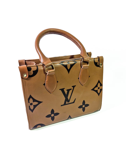 Luxury Brown LV Inspired Handbag – Iconic Monogram with Classic Charm"