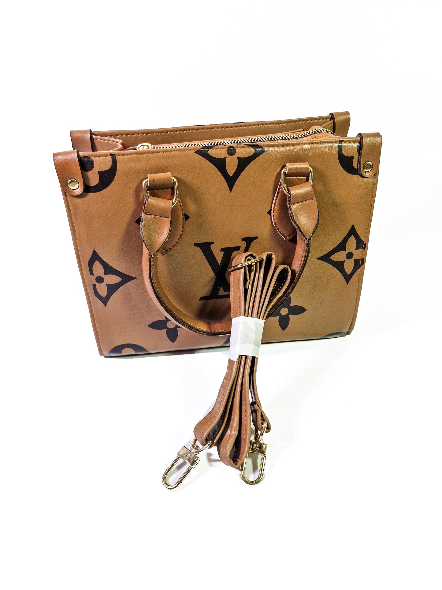 Luxury Brown LV Inspired Handbag – Iconic Monogram with Classic Charm"