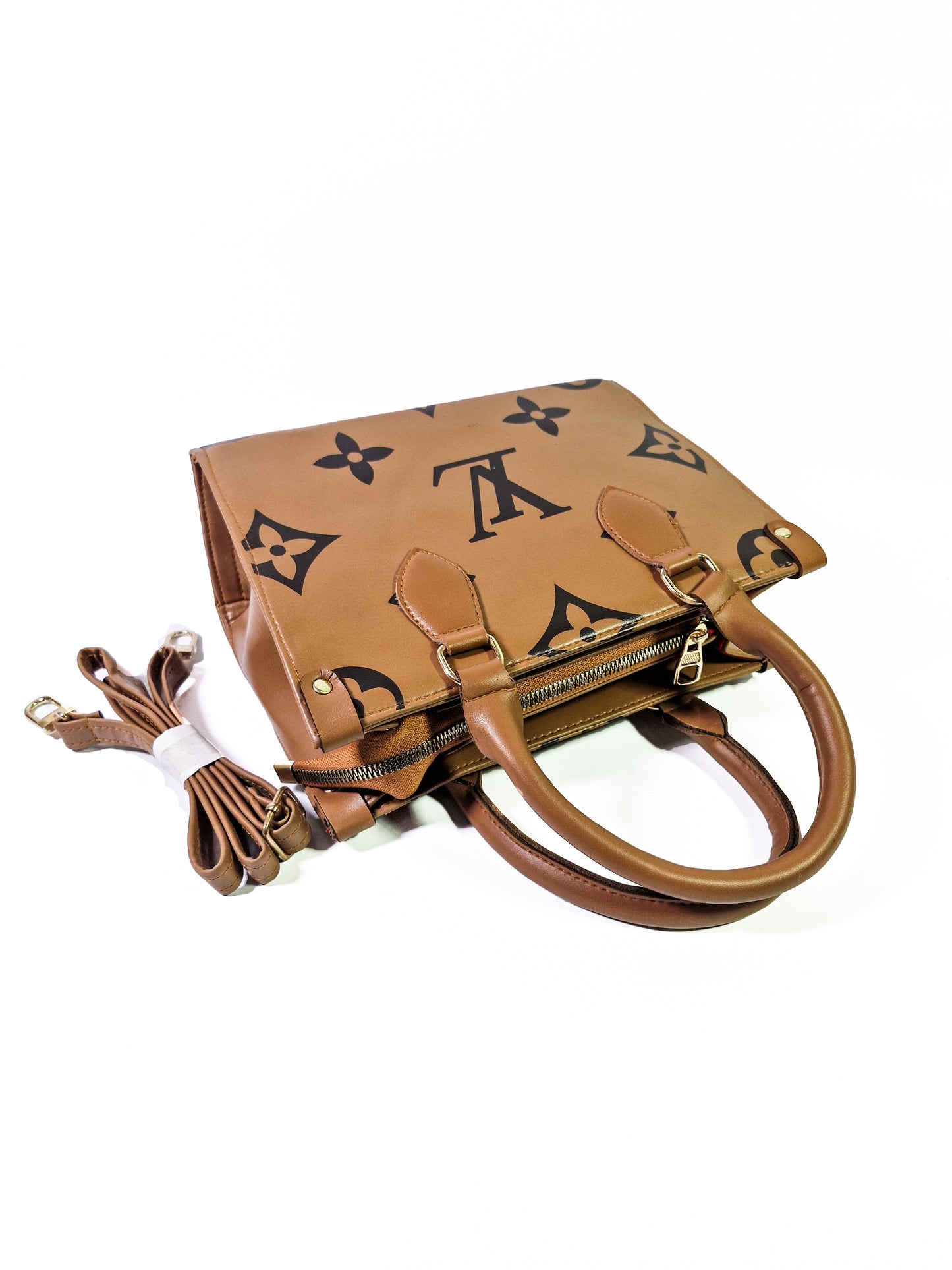 Luxury Brown LV Inspired Handbag – Iconic Monogram with Classic Charm"