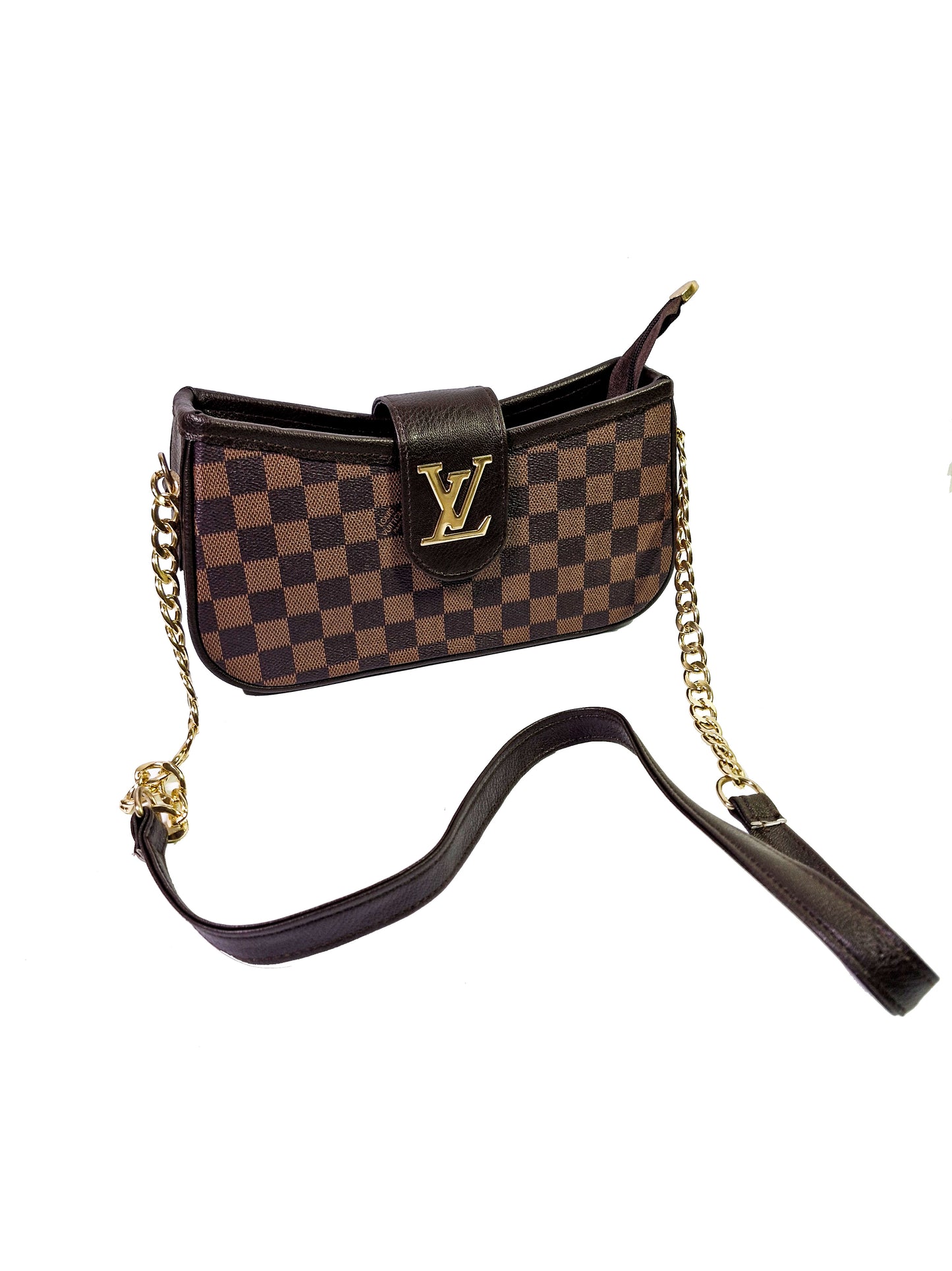 "Luxury Brown Hand Carry – LV Inspired Statement Bag for Modern Women"