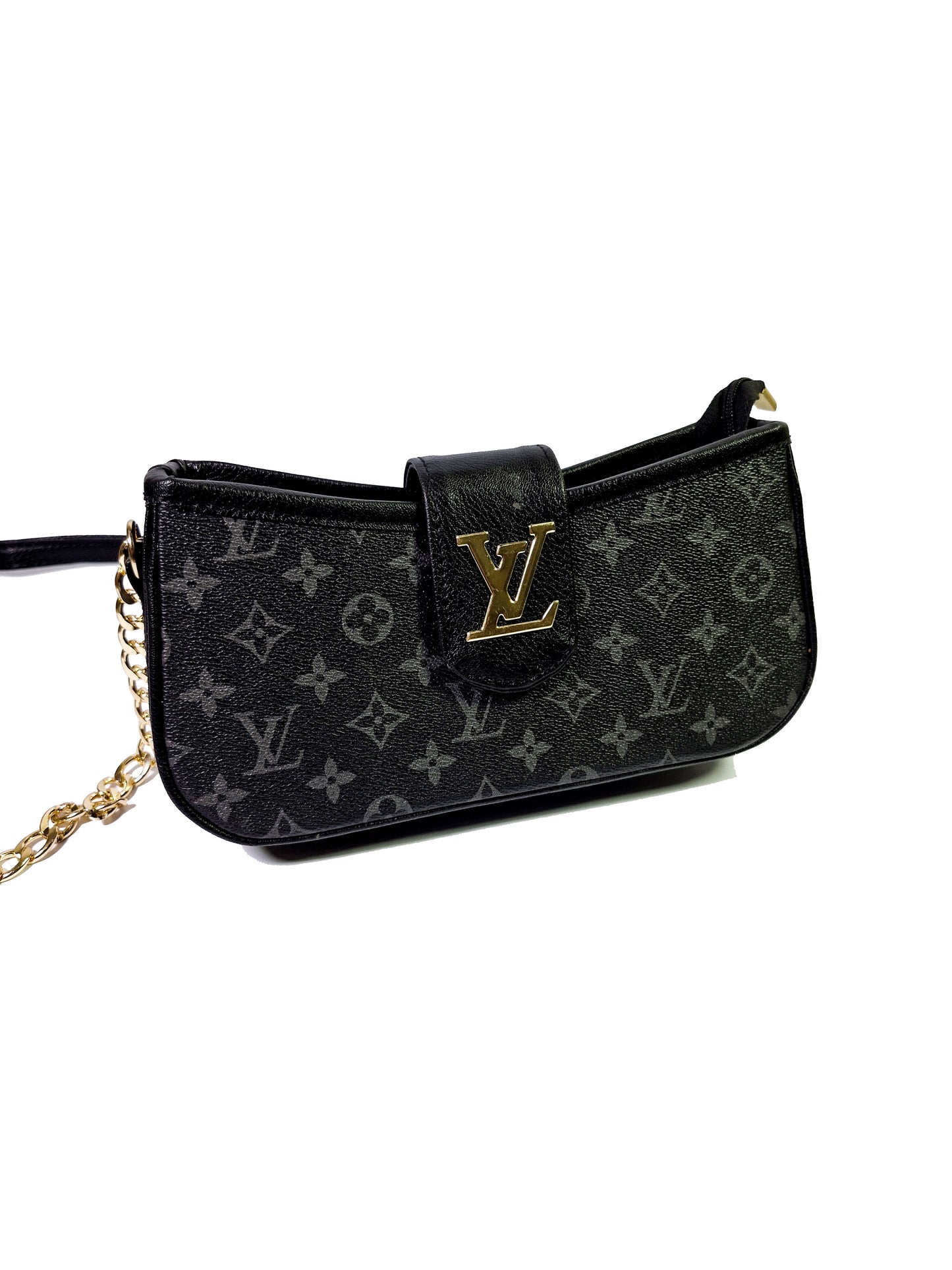 Luxury Black LV Style Handbag – Iconic Monogram & Elegant Design"