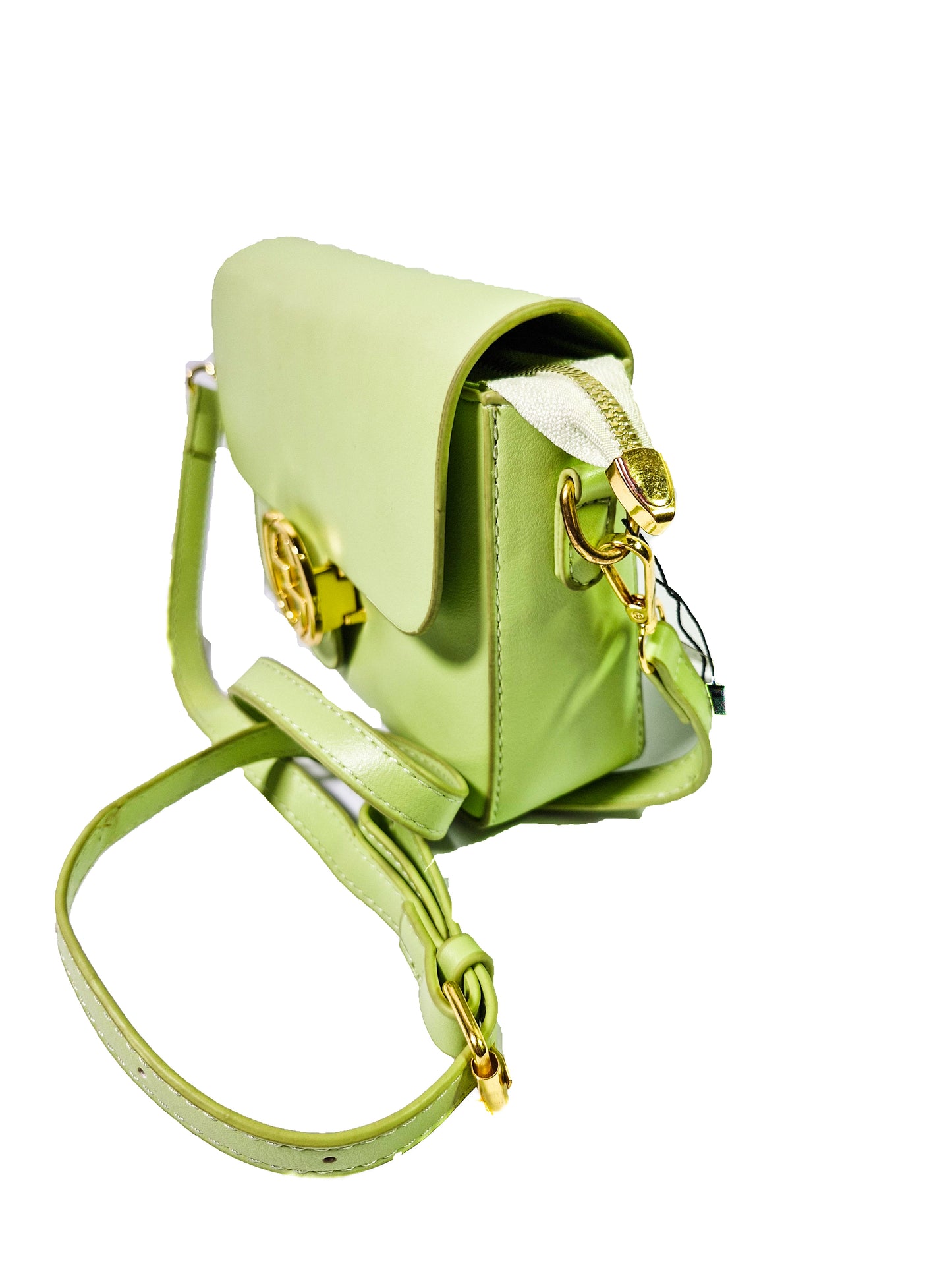"Trendy Light Green Crossbody – Luxury Look with Signature GG Touch
